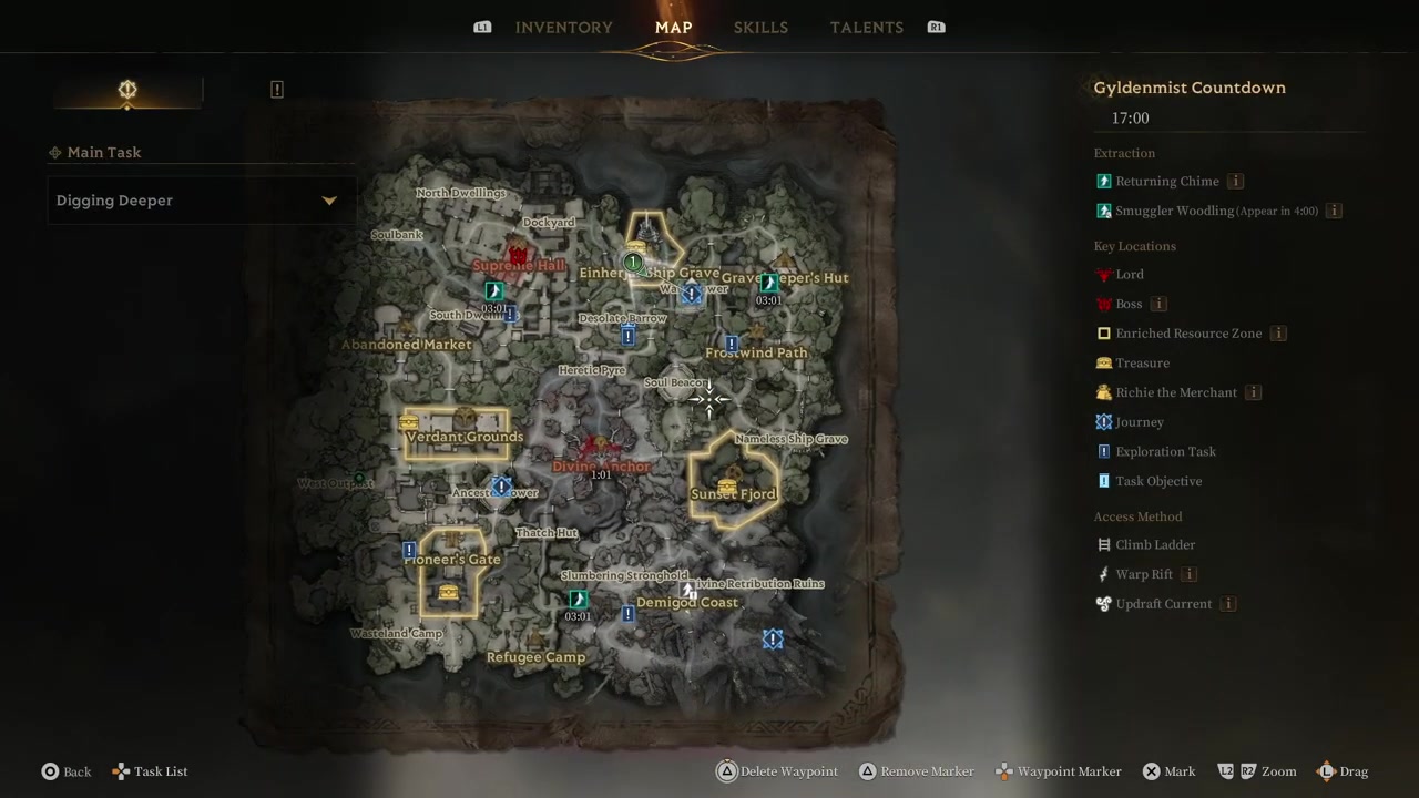Climb to the top of the misty shack