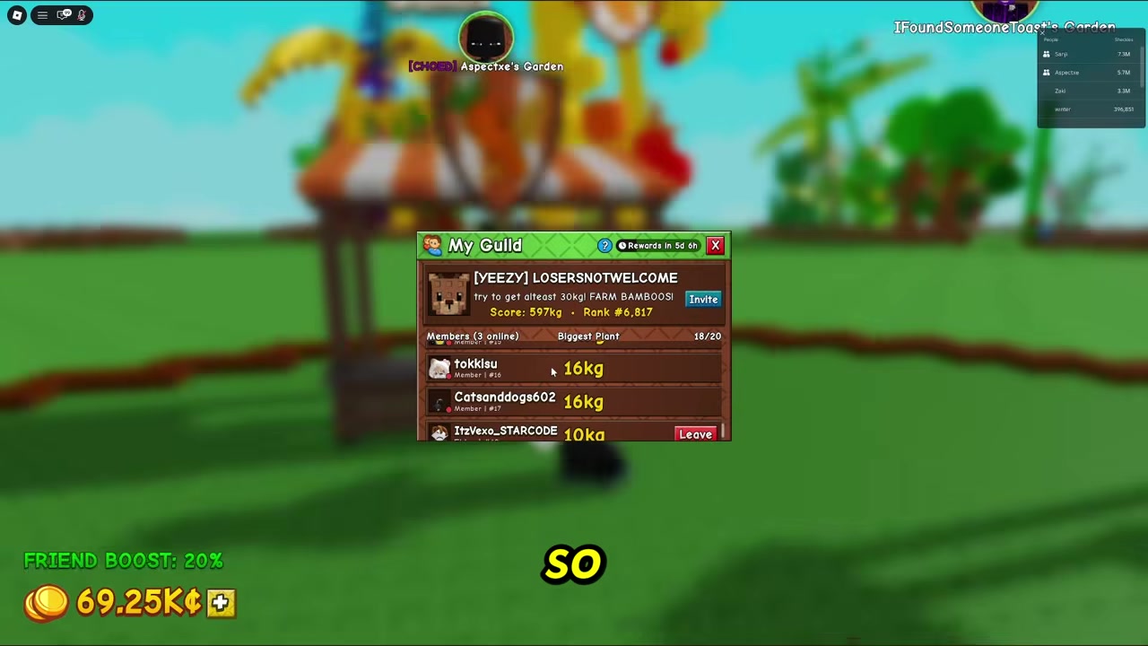 Get added to the guild