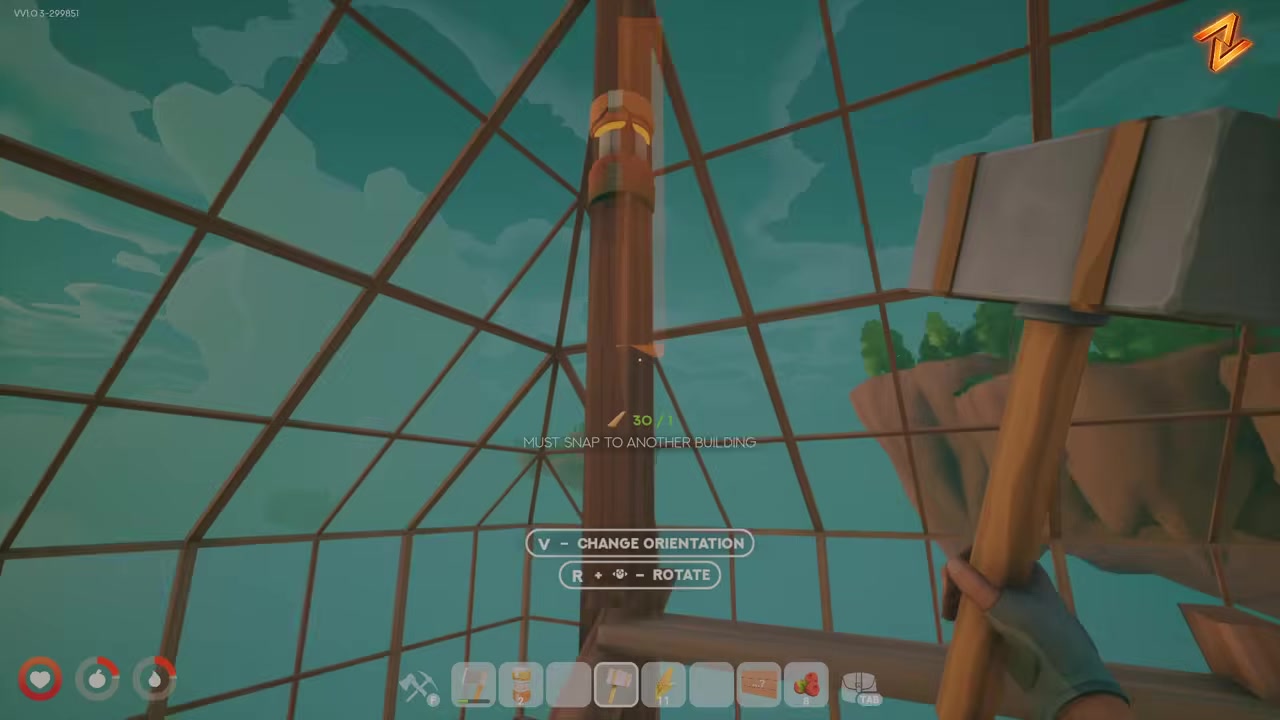 Remove the temporary supports