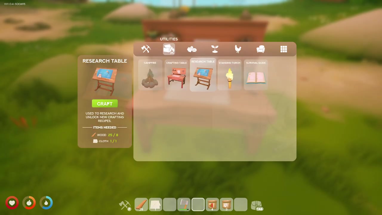 Build the research table