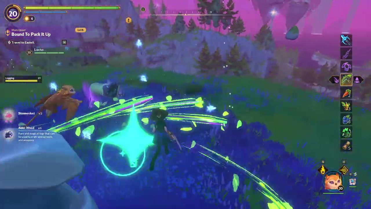 Cut the tree for extra Shimmer Dust