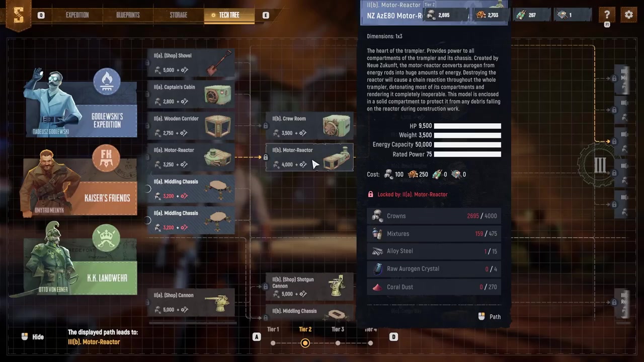 Pay the Crowns and materials