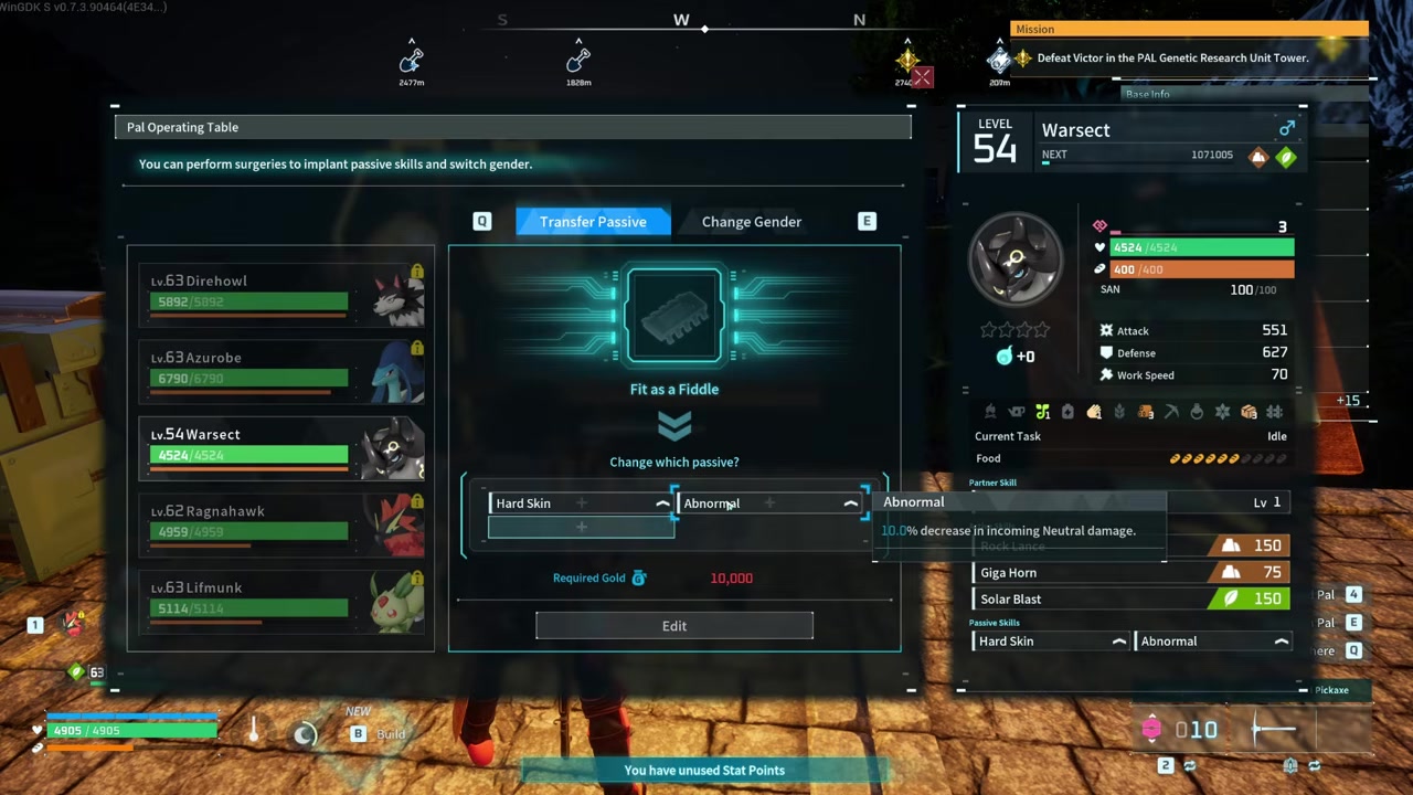Click Edit and pay the gold