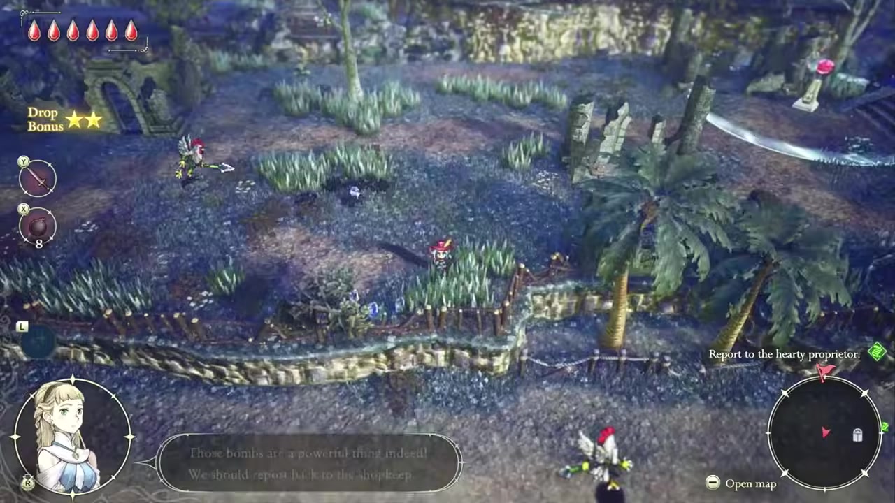 Report the result to the shopkeeper