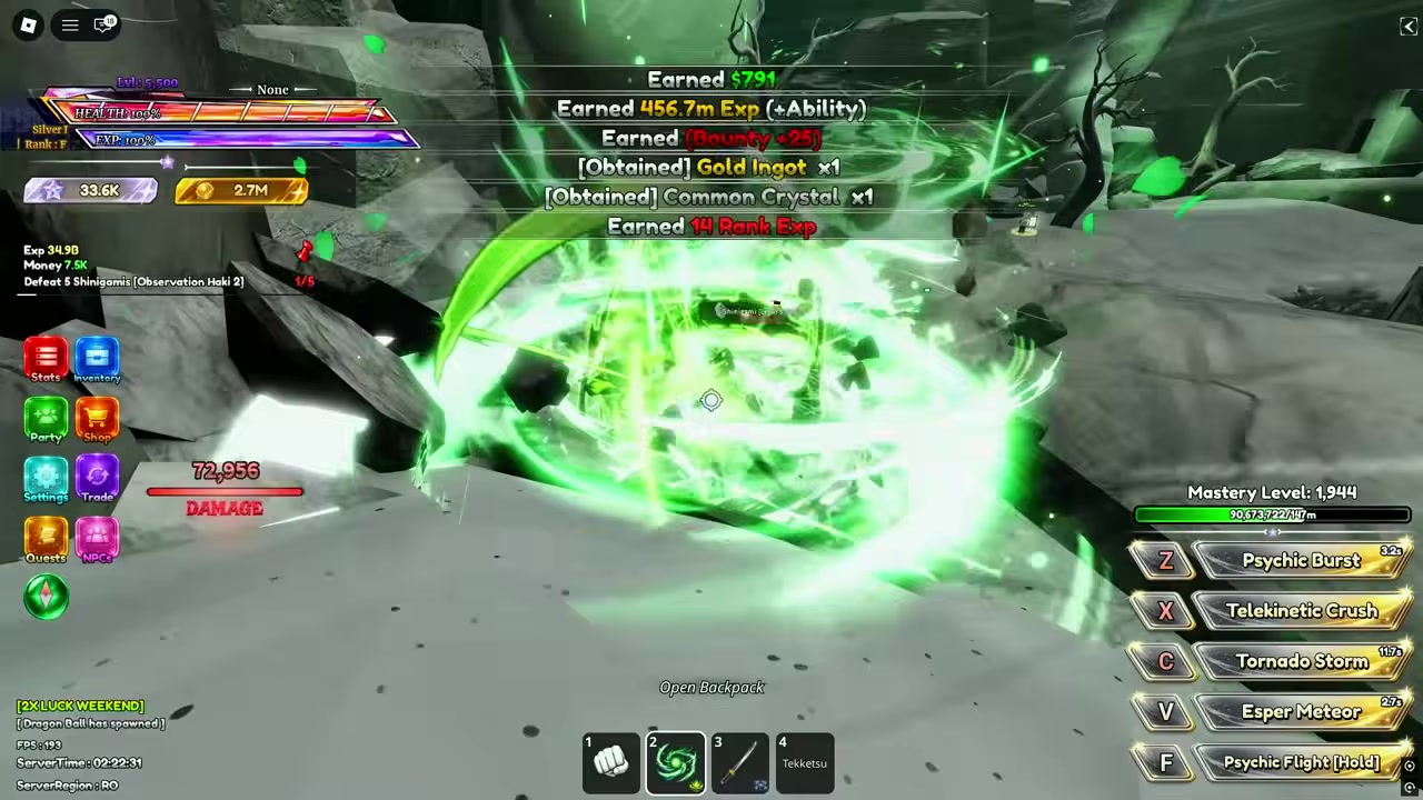 Start the max Armament quest at Legacy Island
