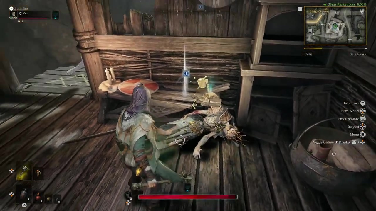 Interact with the glowing icon