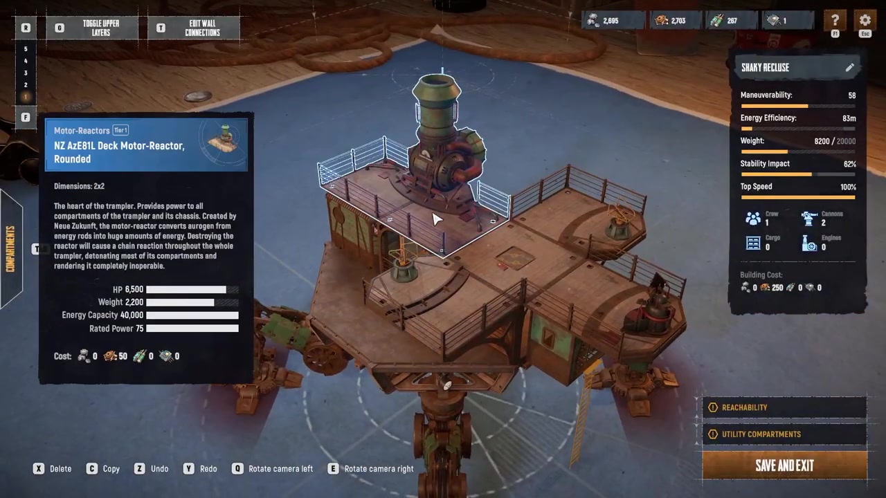 Equip the researched reactor