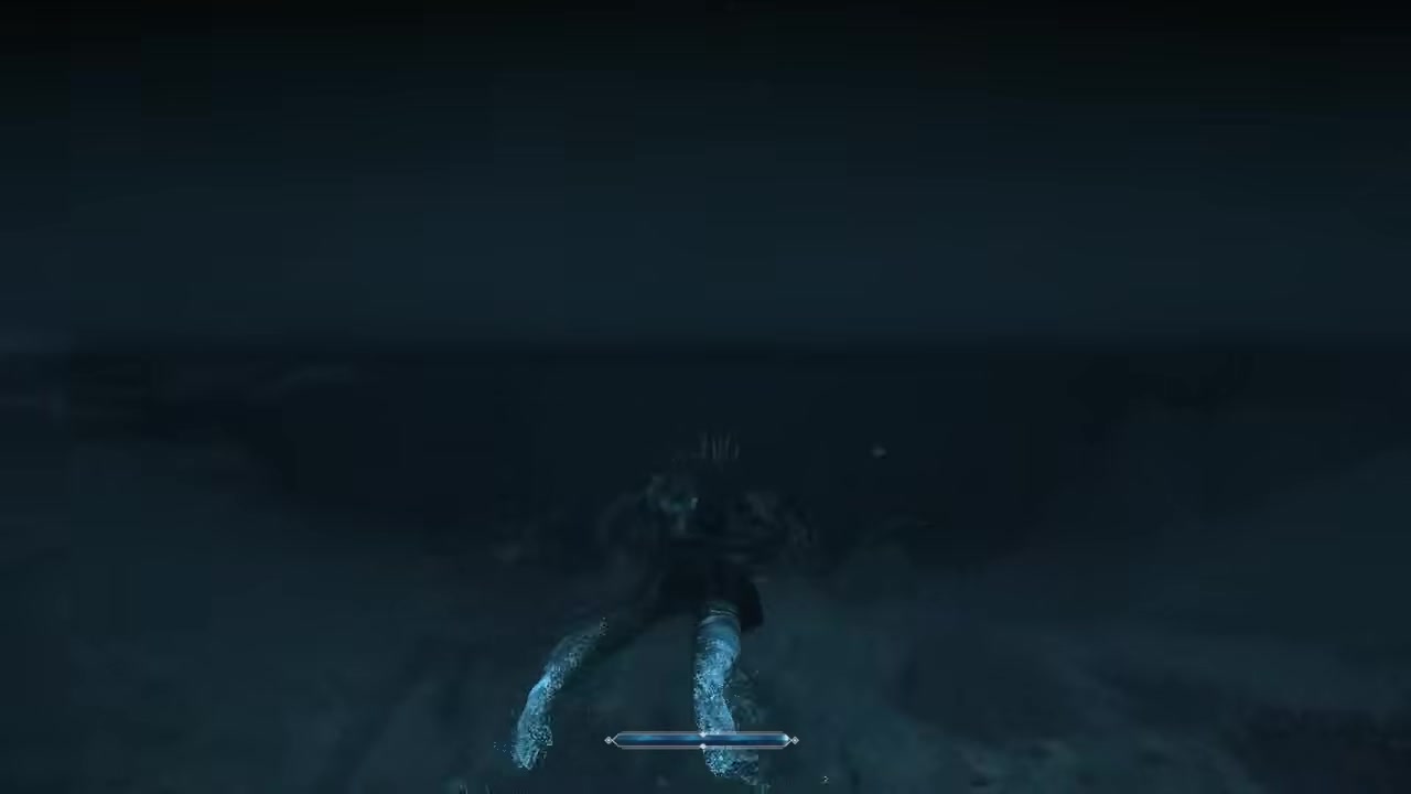 Swim through the waterfall