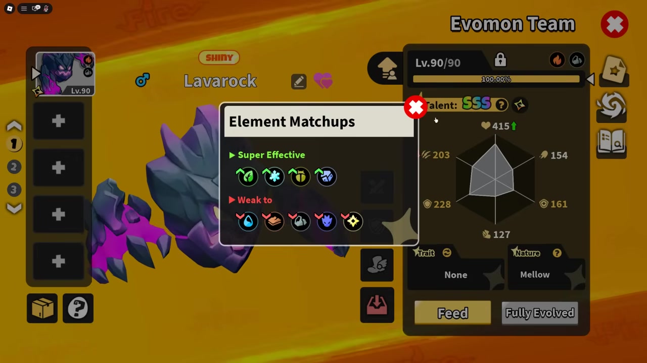 Evolve your shiny SSS into Lavarock