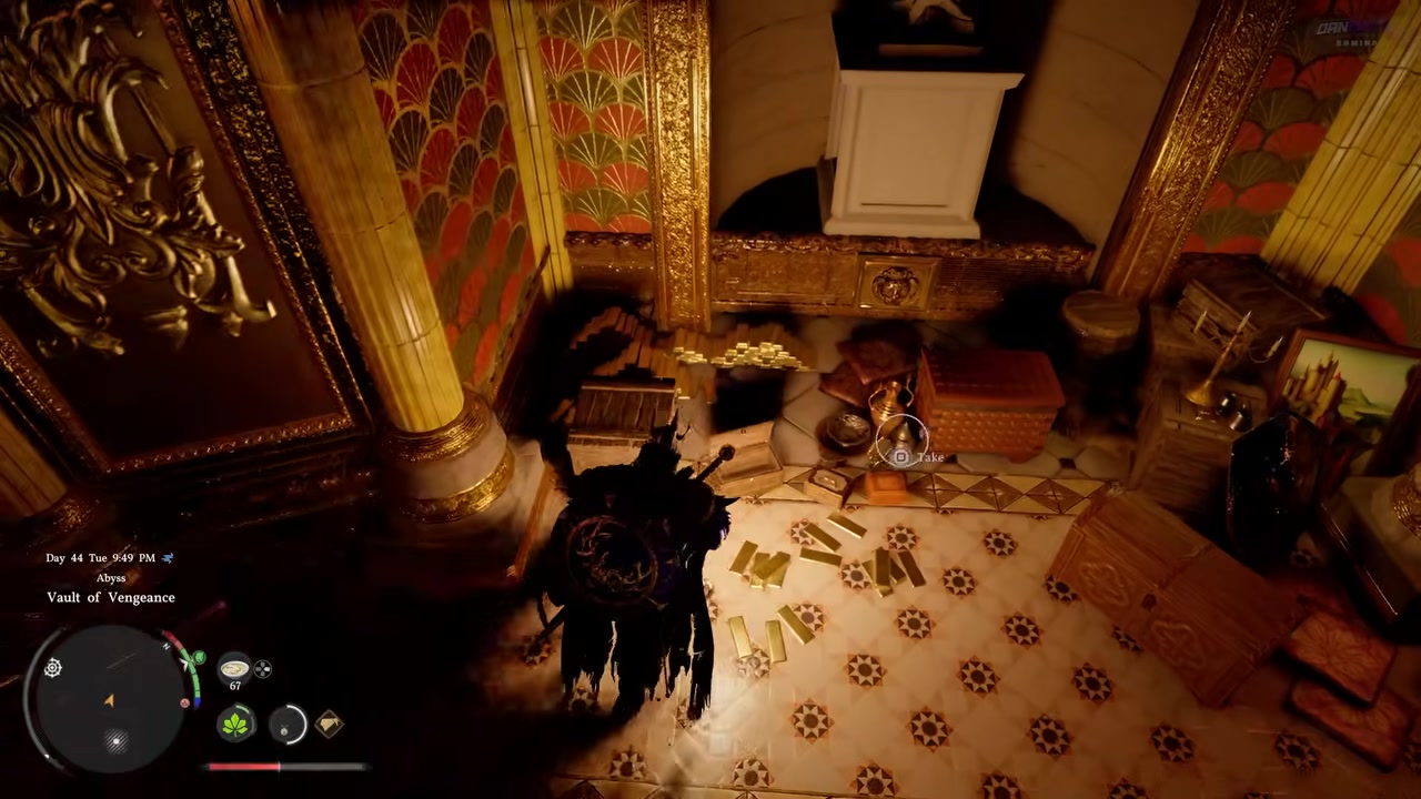 Loot and take the Golden Sword