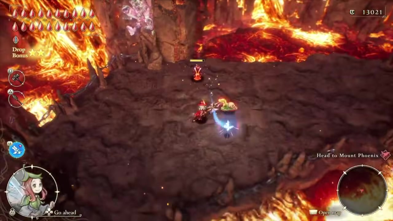 Block against the final boss until the story triggers
