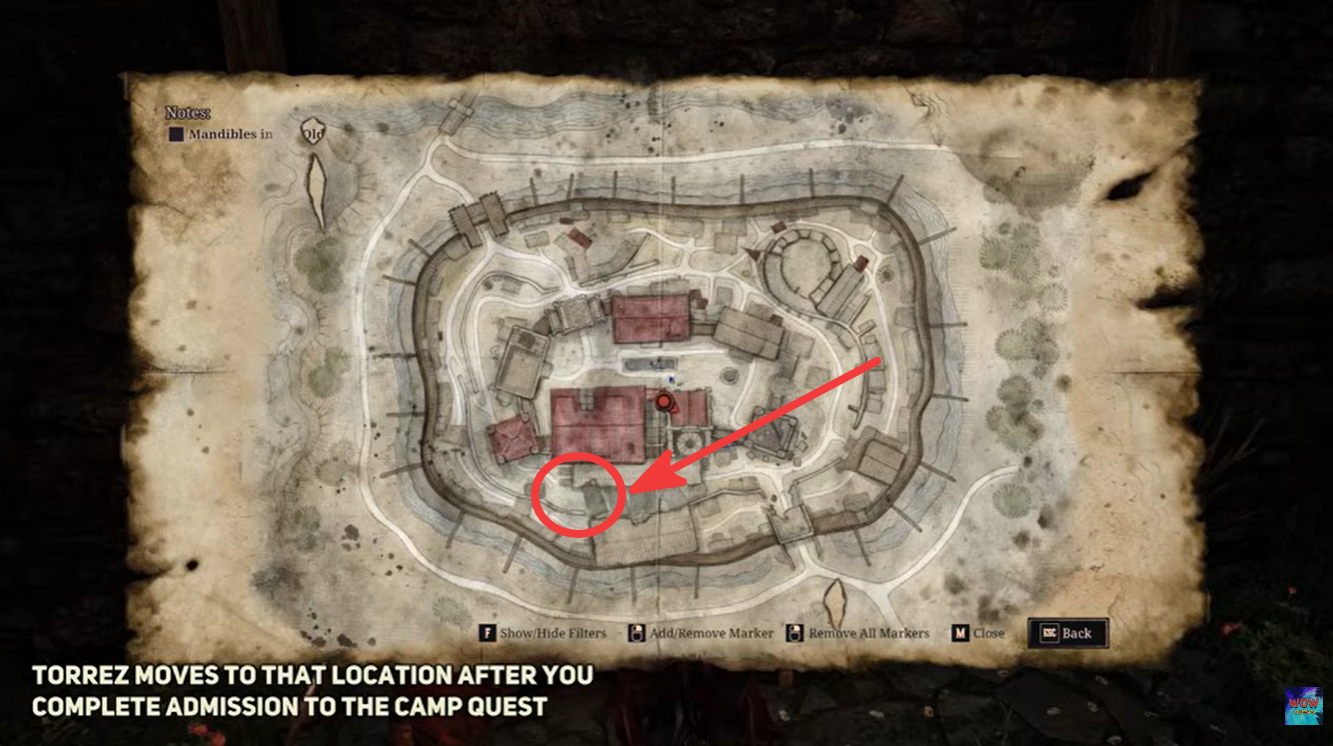 Torrez's first location in the Old Camp