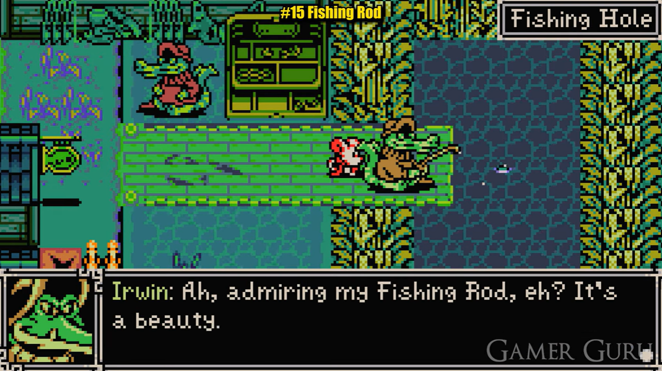 Getting Fishing Rod from Fishing Hole in Backwaters