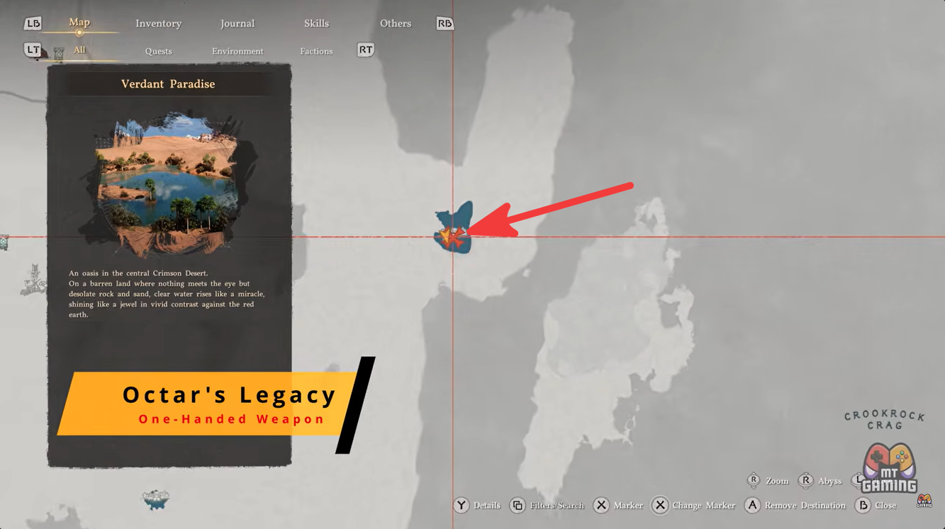 Octarr's Legacy location in Crimson Desert