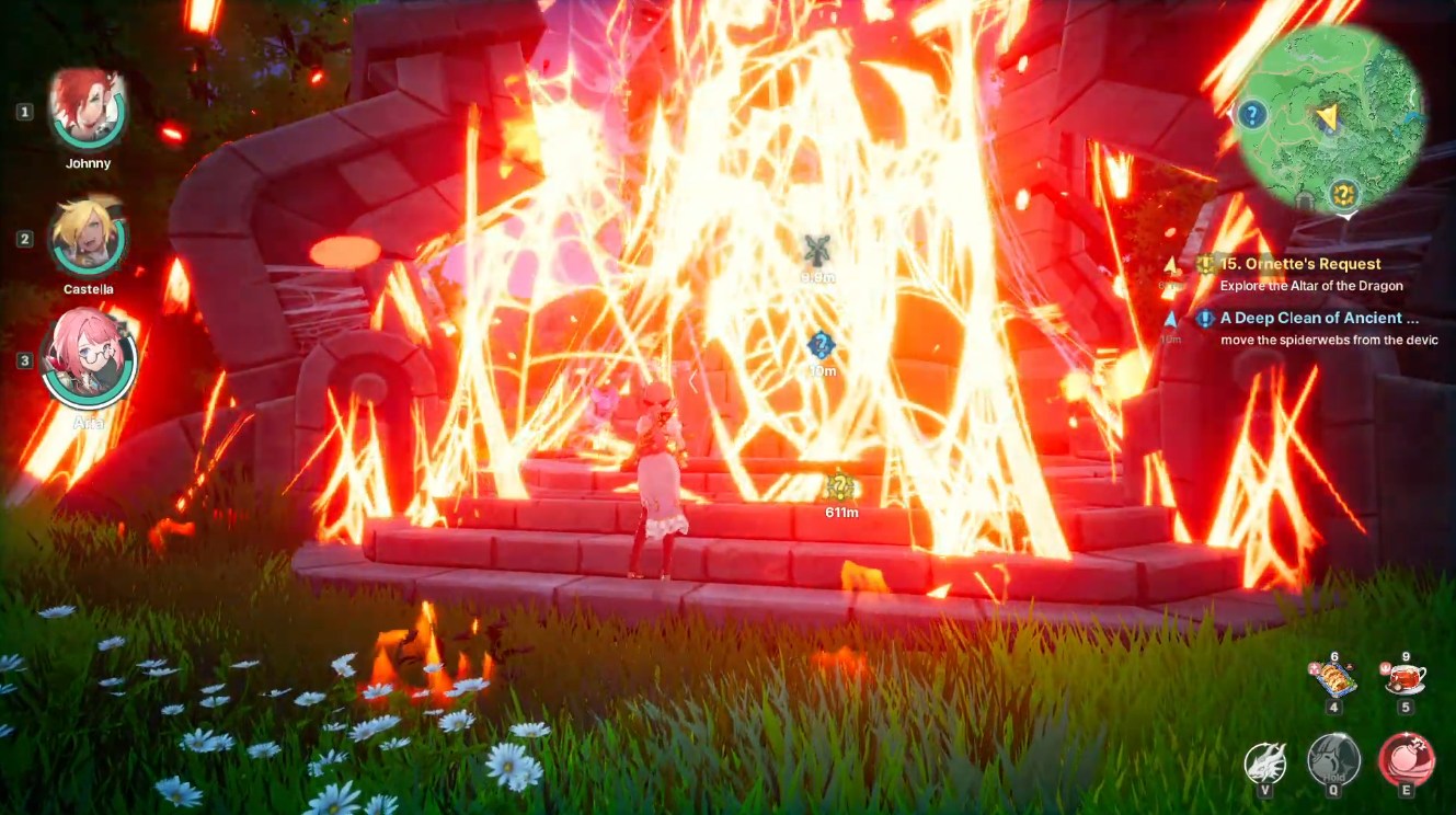 Burnt Spider webs in Shadowed Woods objective of DragonSword: Awakening / YouTube - WoW Quests