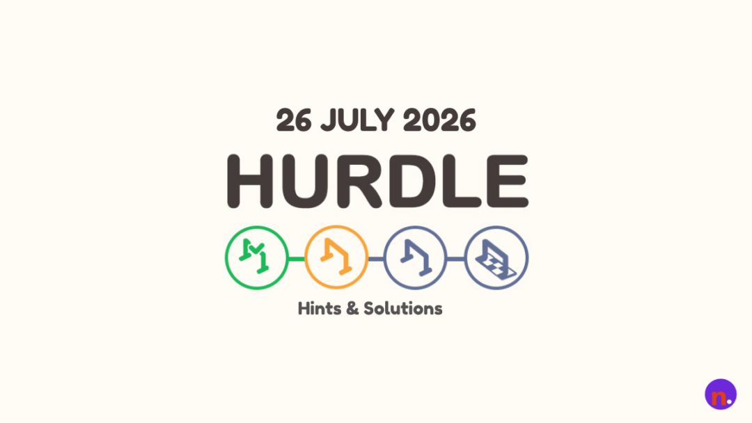 Hurdle Hints and Answers Today: July 26, 2026