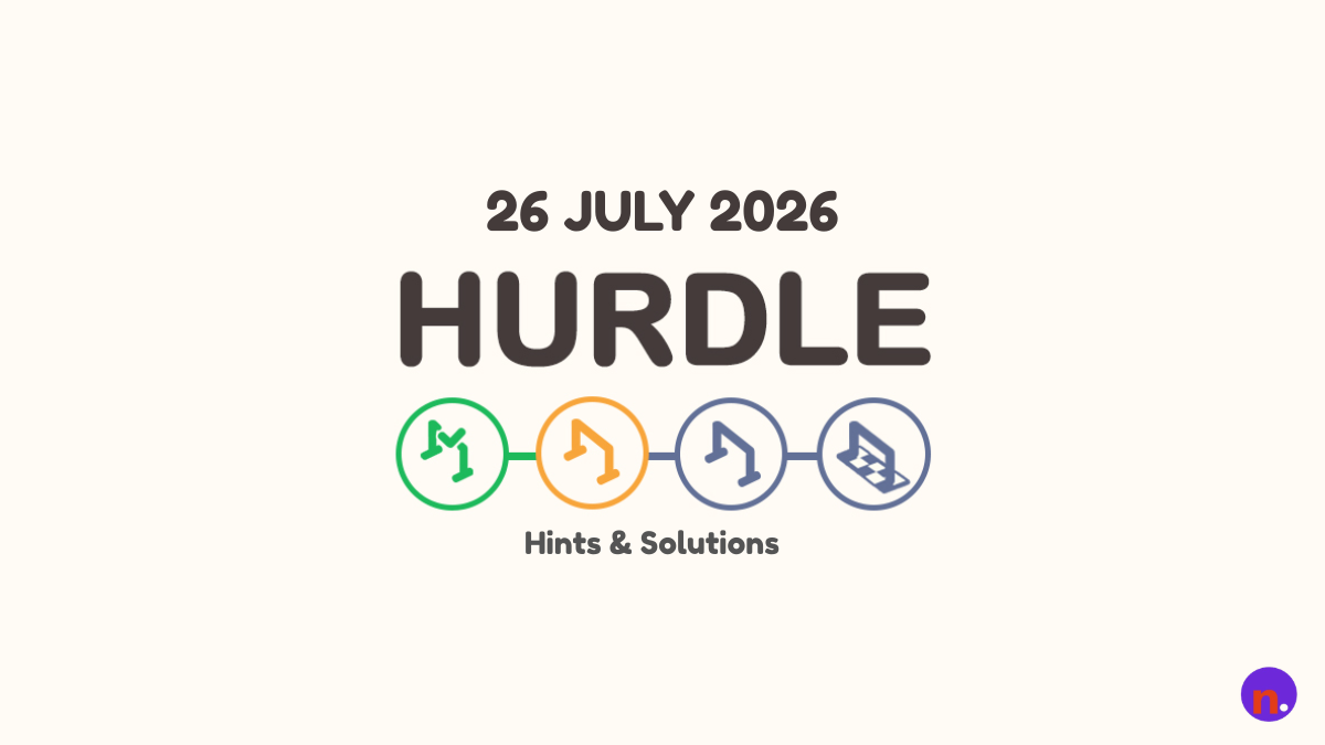 Hurdle Hints and Answers Today: July 26, 2026