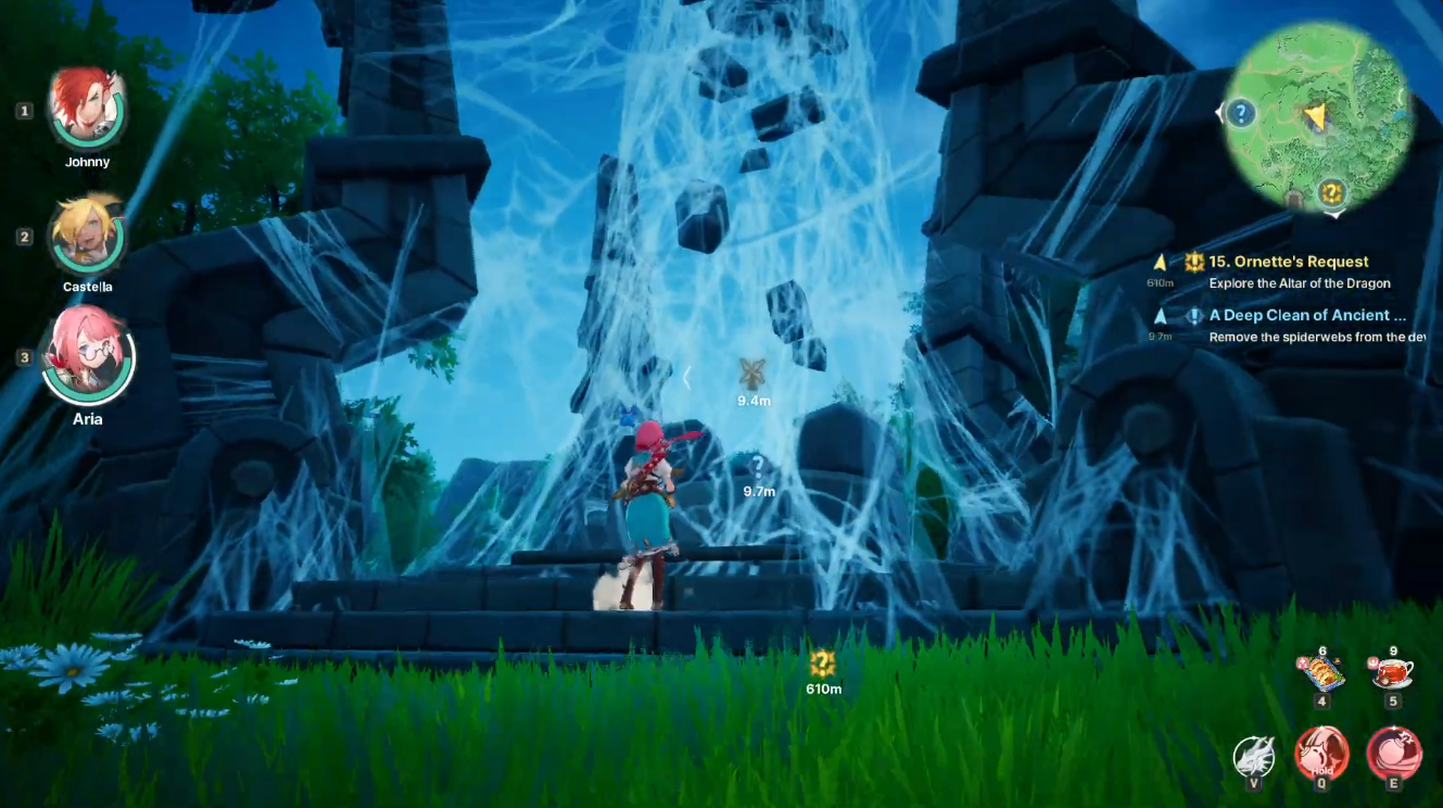 Spider webs in Shadowed Woods objective of DragonSword: Awakening / YouTube - WoW Quests