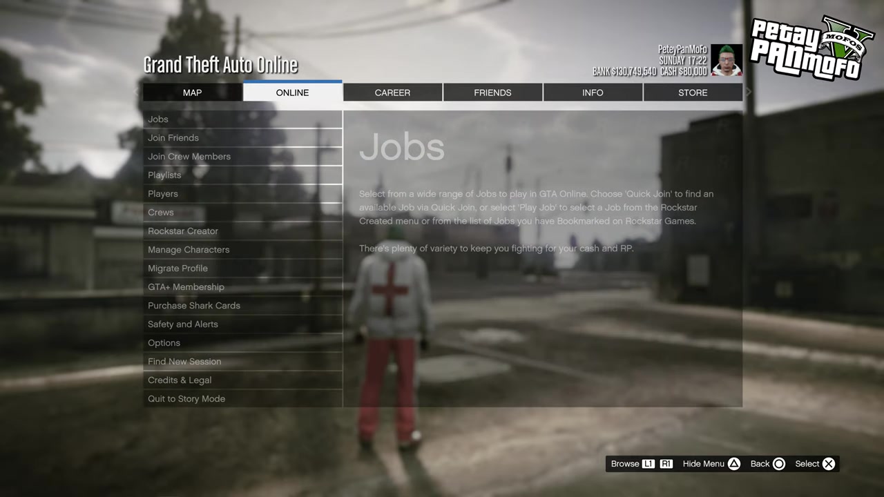 Open the Jobs page