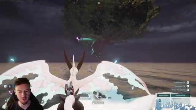 Fly directly west over the sea
