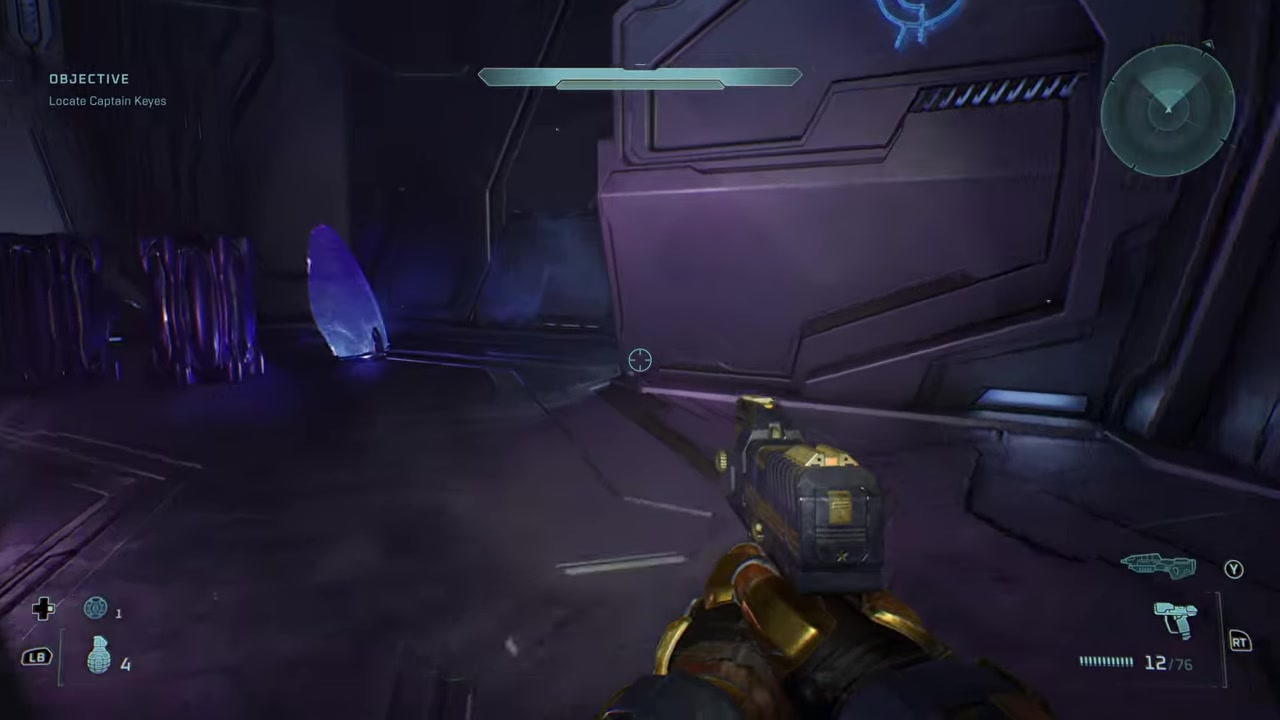 Grenade the lower hallway