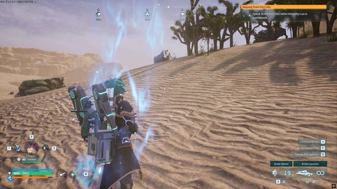 Enter the desert biome
