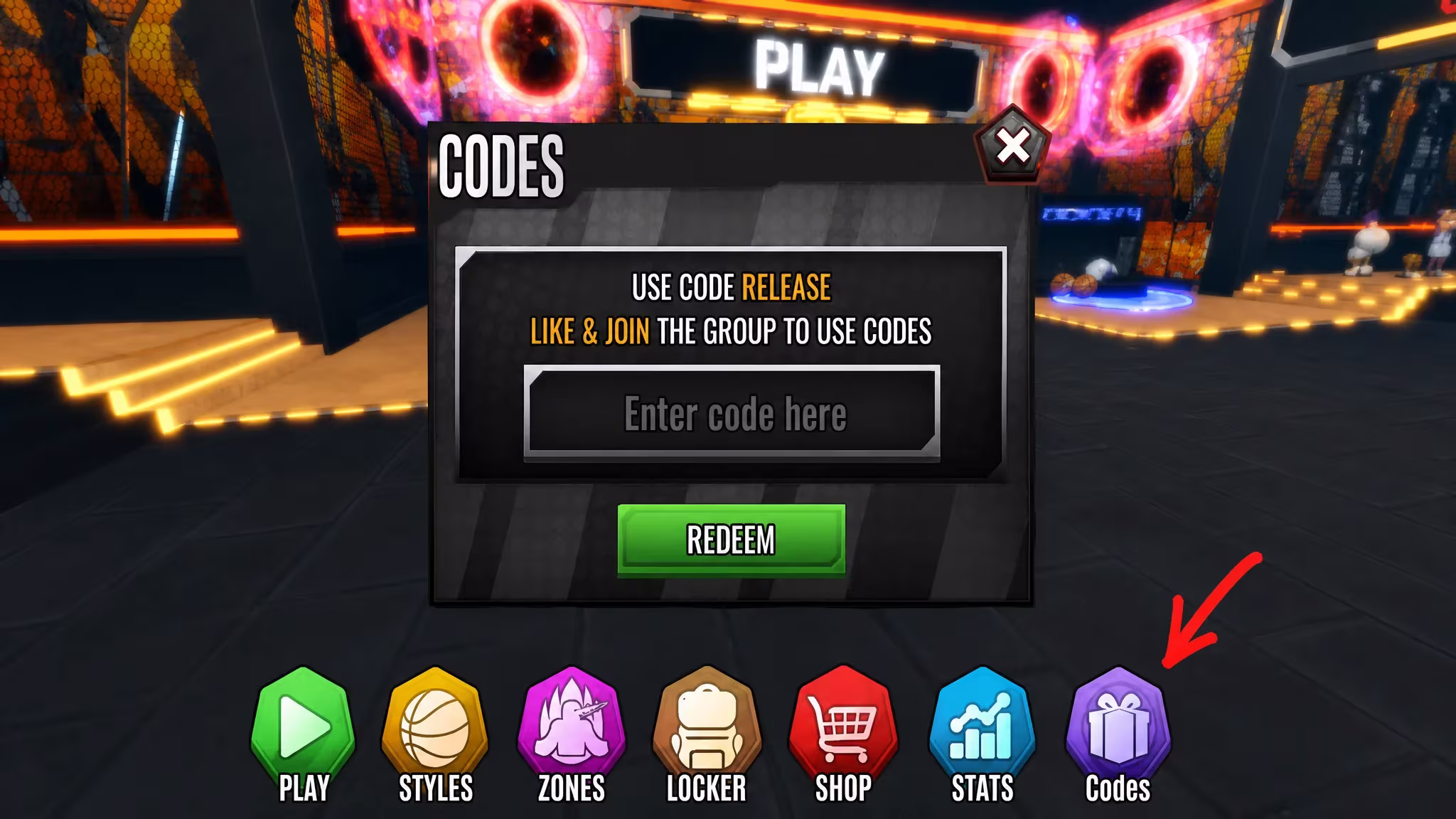How to redeem Basketball Zero codes