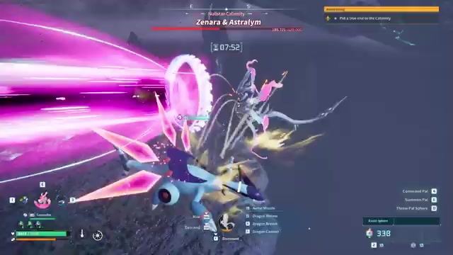 Leave before the pink beam fires