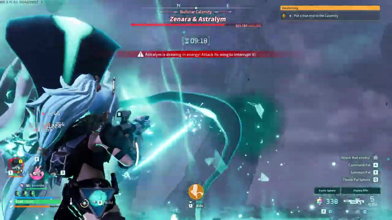 Shoot the wing and orb prompts