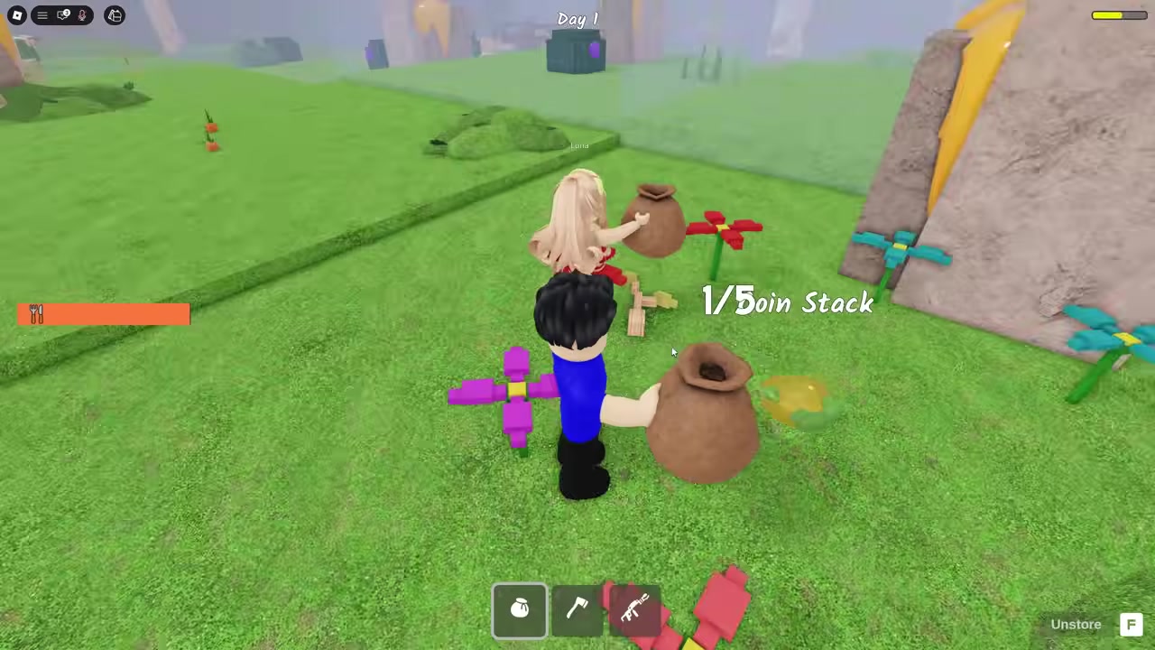 Pick up biome resources