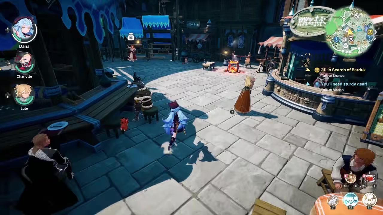 Find Erena near a town stove