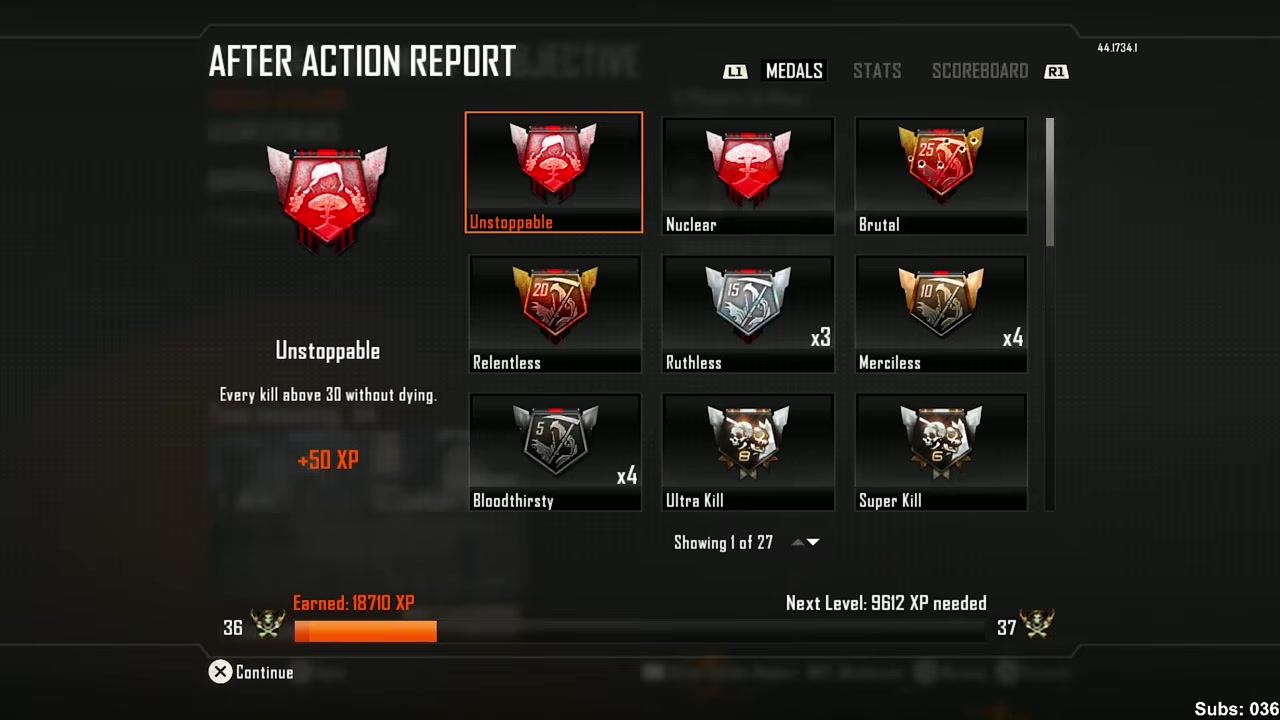 Check the post-match XP