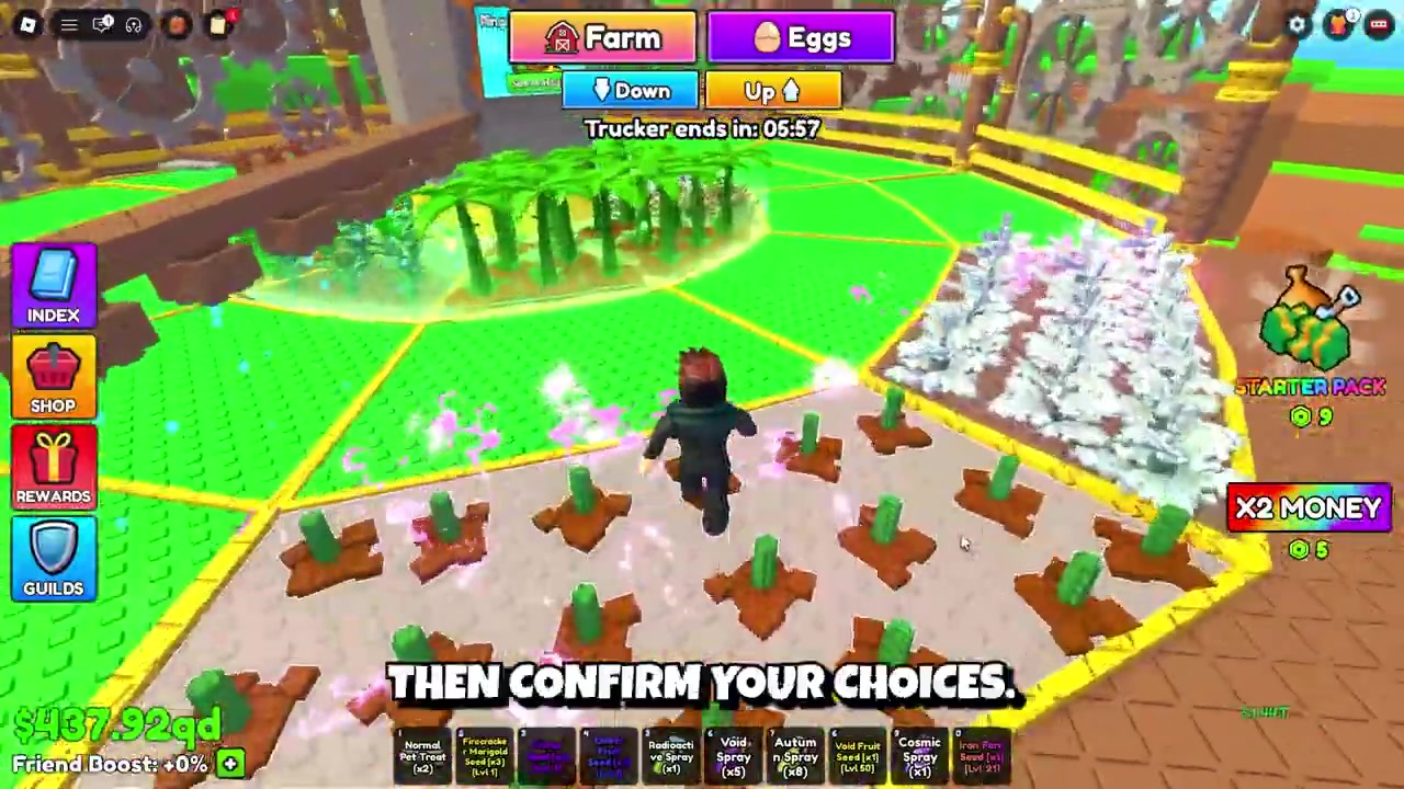 Confirm your choices