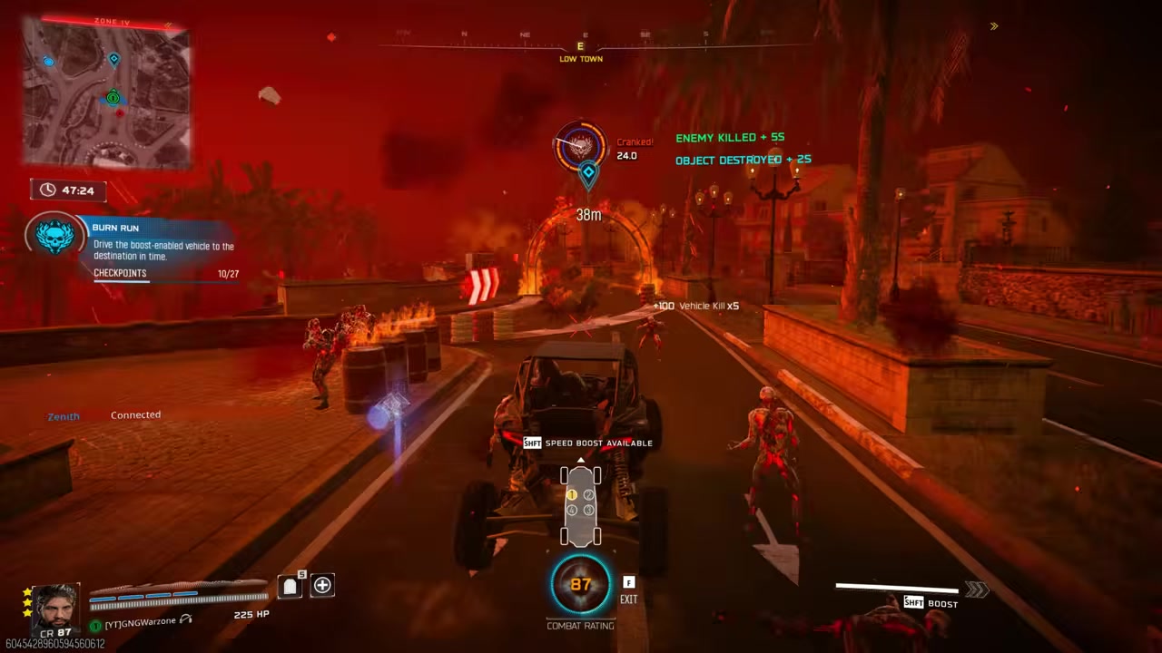 Go to a Burn Run icon