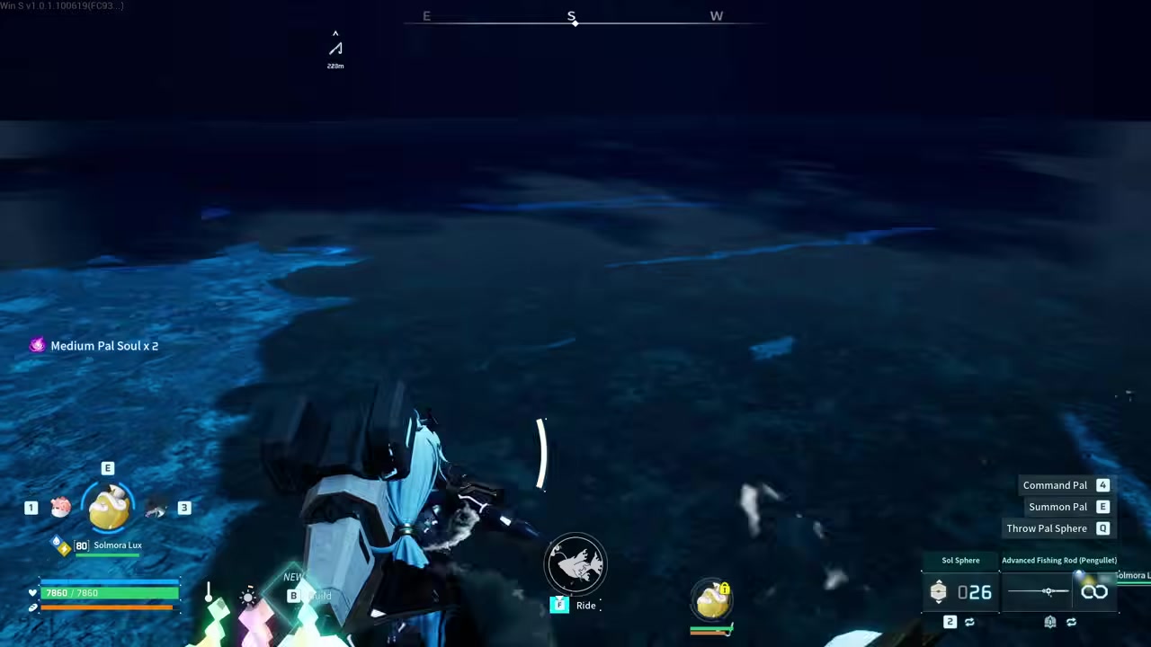 Find the green-glowing catch