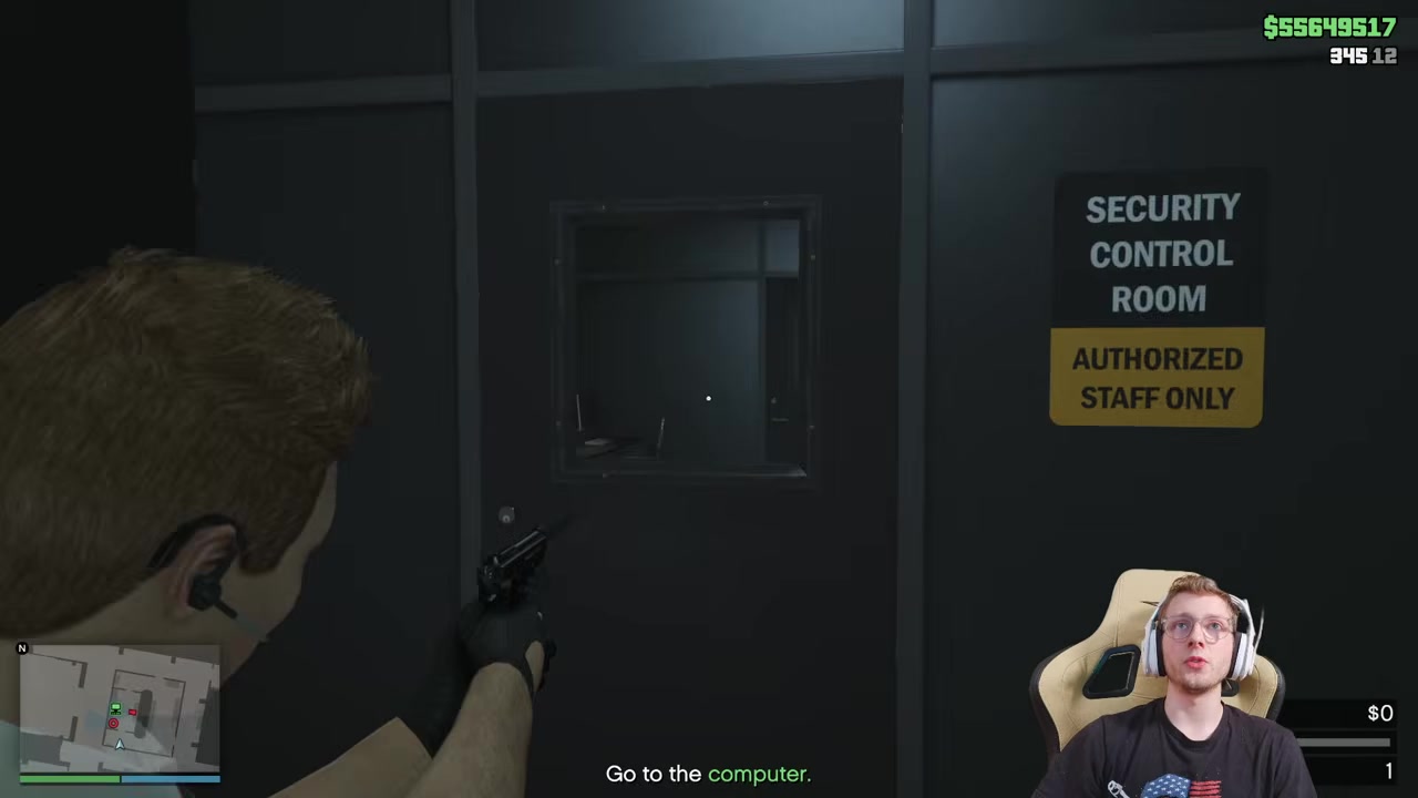 Shoot the camera before the guard