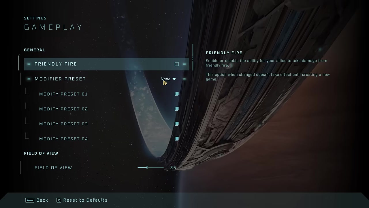 Configure a preset