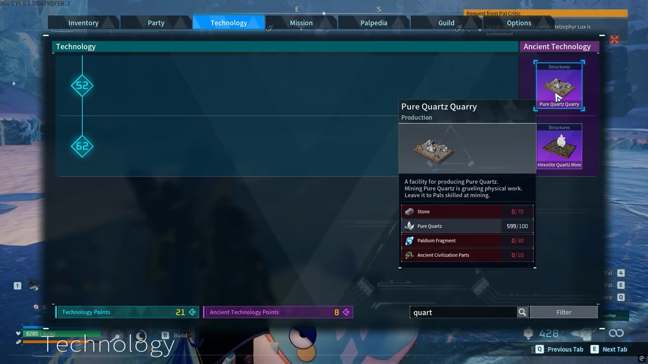 Unlock and build the mining site