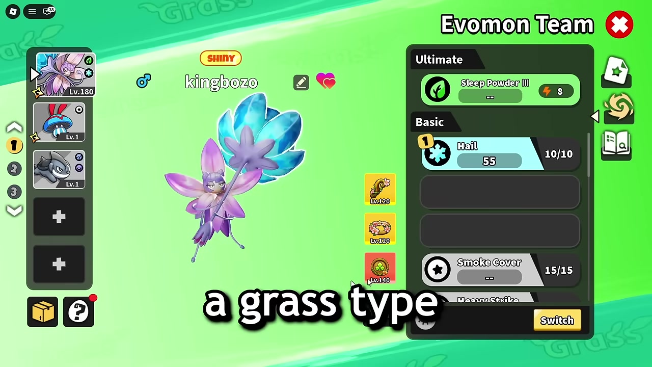 Put the target Evomon second