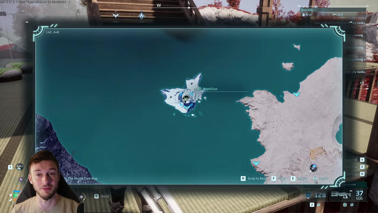 Catch Neptilius at the Isle of the Glacial Core