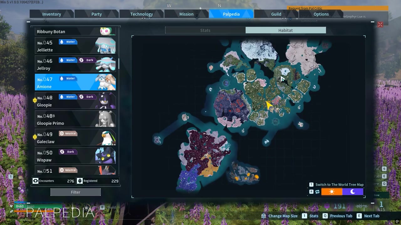 Check the habitat map