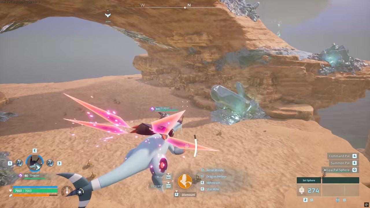 Go through the island entrance