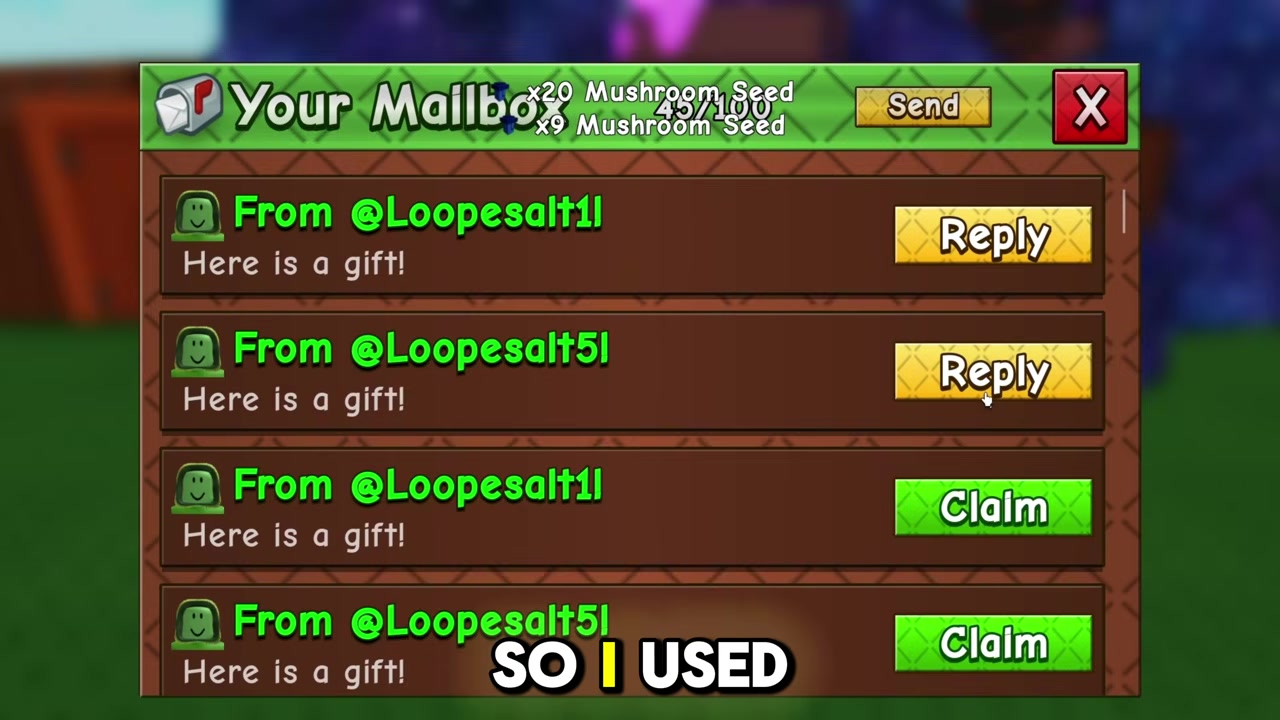 Mail extra seeds from alts if needed
