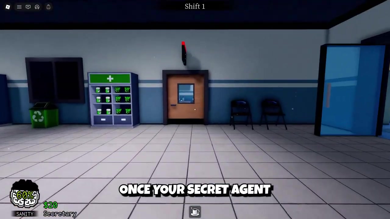 Secret agent scans a patient with the new scanner