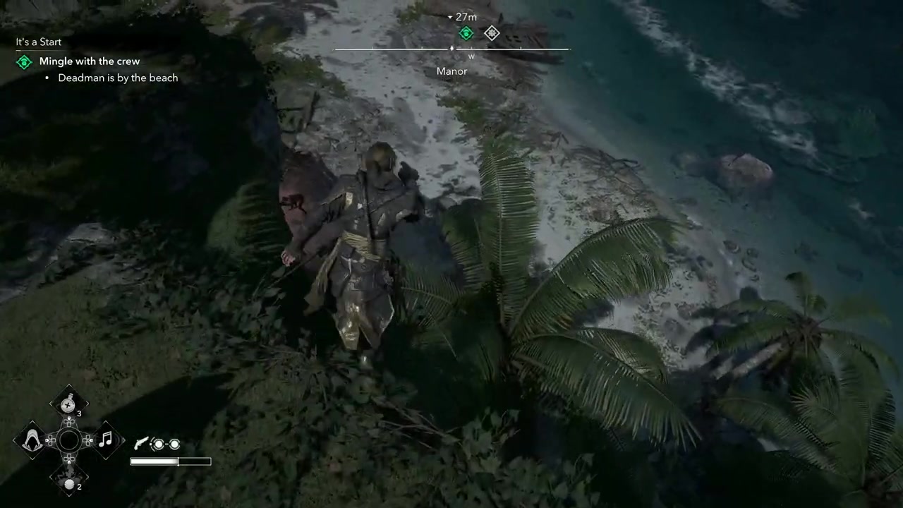 Rescued officer joins the crew after a short cutscene