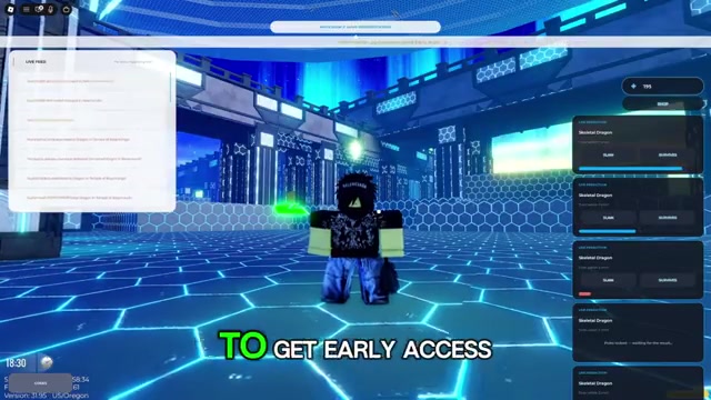 Grand Alfheim character stands in a fantasy town hub
