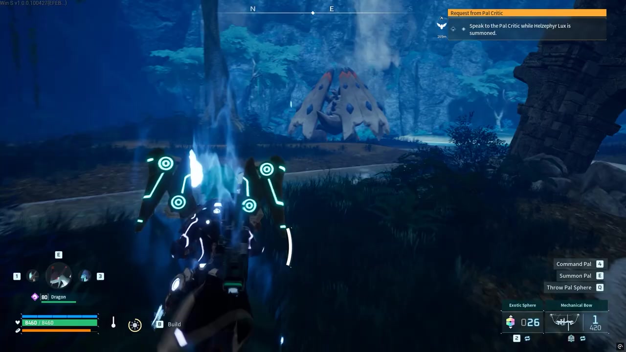 Map cursor points to a marked creature location on an island