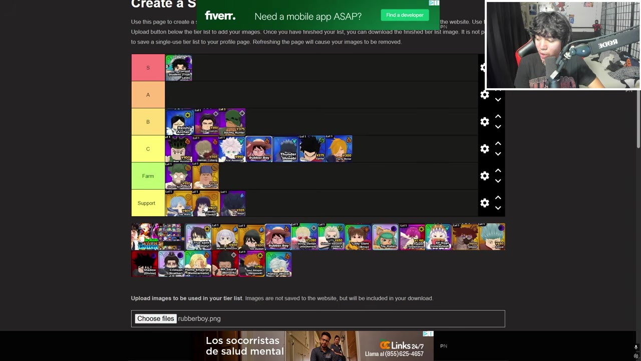 Hero unit details appear beside another buffing character