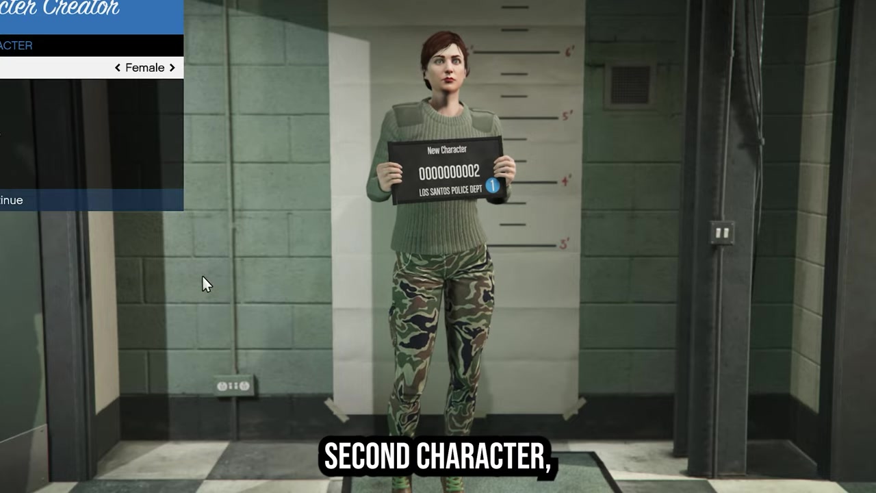 Character creator shows gender, appearance, stats, and heritage settings