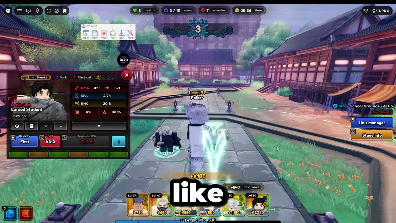 Character idles on path during nighttime macro farming